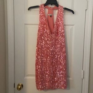 Halson sz 6 silk lined sequin dress.